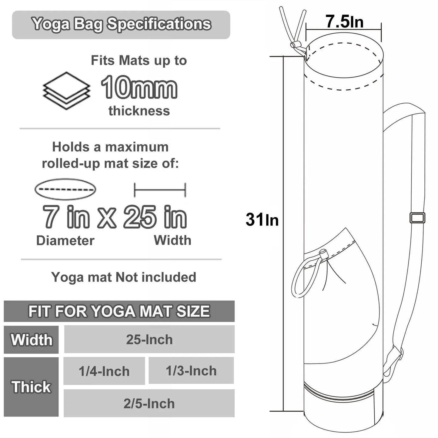 Sassfit Yoga Mat Bag
